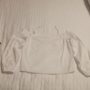 Bar III White Off-Shoulder Blouse
